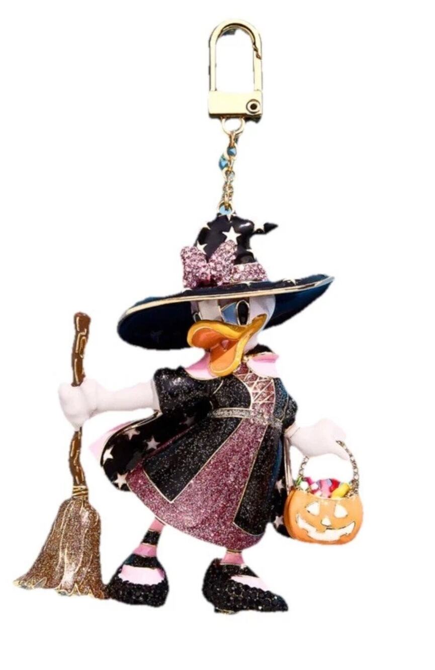 Baublebar Daisy Duck Witch Glow In The Dark Bag Charm Halloween 2024 NEW